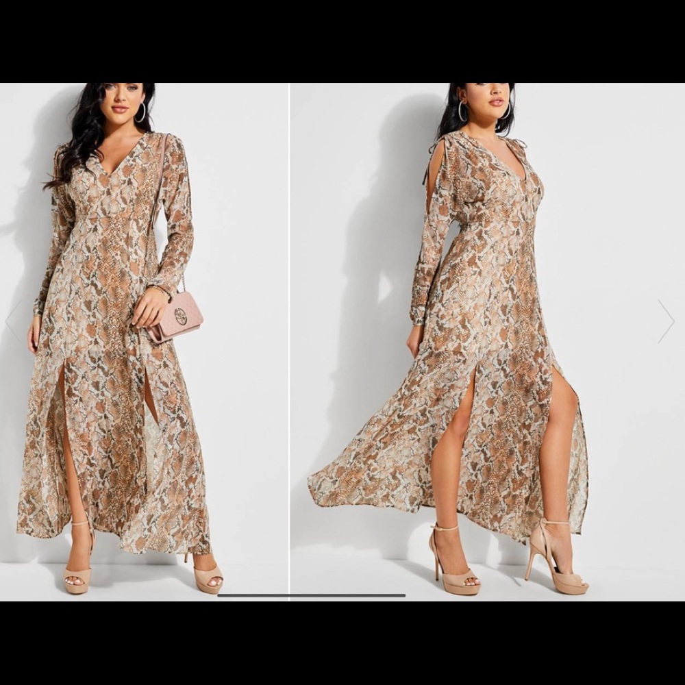 Guess Wild Snake Maxi Dress